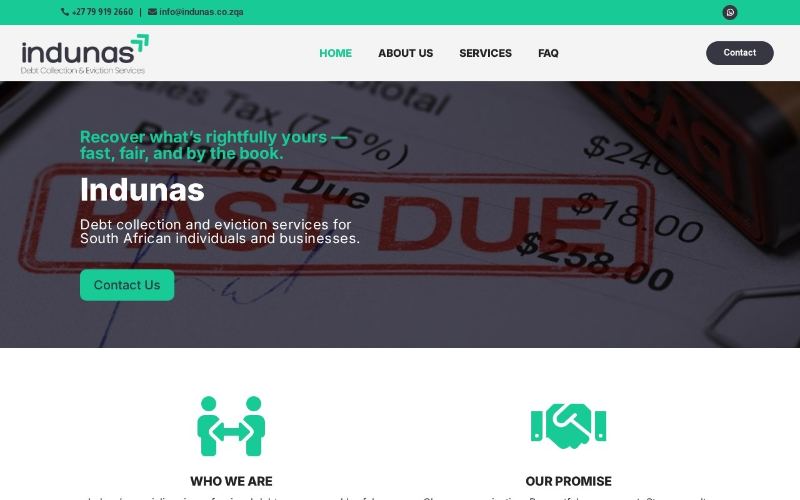 Website we built for Indunas